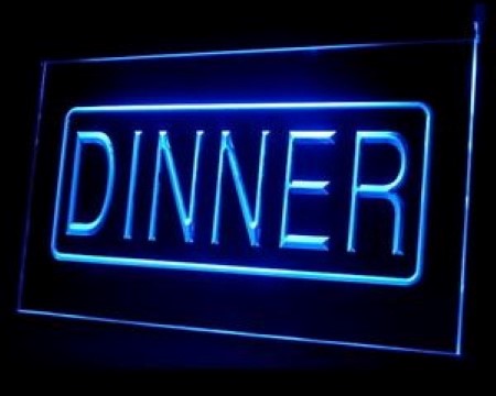 Dinner Buffet Set Restaurant LED Neon Sign